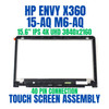 1 of 6-image for15.6" UHD LCD LED Screen Touch Digitizer Bezel Assembly HP x360 15-AQ166NR