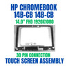 1 of 2-image for14" LCD Touch Screen Digitizer Assembly Bezel HP Chromebook x360 14b-cb0000