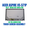 1 of 7-image for15.6" Screen REPLACEMENT Touch Digitizer Front Glass LCD Display Acer Aspire V5-571P-6631