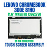 1 of 5-image forLenovo 300E Chromebook 81H0 81H00000US 11.6" LCD Touch Screen Digitizer Assembly