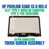 1 of 6-image forHP Pavilion x360 13-u003la LCD 13.3" Touch Screen Digitizer Assembly Bezel