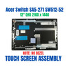 2 of 4-image for12" LCD Screen Touch Digitizer Assembly Acer Switch Alpha 12 SA5-271P 2016 RY