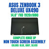 1 of 5-image forASUS ZenBook 3 Deluxe UX490UAR UX490UA 14" LCD Display Screen Complete Assembly