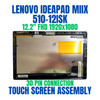 1 of 6-image forREPLACEMENT 12.2" FHD 1920x1200 LCD Screen IPS LED Display Touch Digitizer Bezel Frame Assembly Lenovo Ideapad FRU 5D10M13938