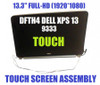 1 of 7-image for13.3" 1920x1080 Full Screen Touch Digitizer Panel Glass LED LCD Display & Back Cover and Hinges Dell XPS 13-9333