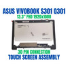 1 of 7-image for13.3" HD LCD Display Touch Screen Digitizer Assembly Frame ASUS VivoBook S301 S301LA 1366x768