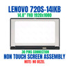 1 of 7-image for14" Front Glass LCD Screen Display Assembly Lenovo Ideapad 720S-14IKB 5D10M42879