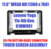 1 of 3-image for11.6" HD 1366X768 LCD Screen Display Touch Digitizer Bezel Frame Assembly Lenovo ThinkPad FRU 01HW906 01HW903