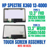 1 of 13-image forHP Spectre Pro 13 X360 13-4106TU Touch Screen Digitizer FHD LCD Display