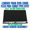 1 of 7-image for4K 13.9" UHD Touch Digitizer LCD Screen Assembly Lenovo yoga 920-13IKB LP139UD1