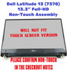 1 of 4-image forDell Latitude 13 7370 13.3" 1920x1080 Matte FHD LCD Laptop Screen Assembly 69kdy
