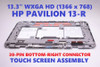 1 of 3-image for766002-001 HP 13-R100DX LCD Screen Led Touch Screen Display Assembly
