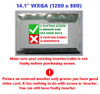 1 of 11-image forToshiba Satellite M305-s4907 REPLACEMENT LAPTOP LCD Screen 14.1" WXGA Single Lamp