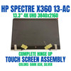 1 of 5-image for13.3" UHD 4K 3840x2160 LCD Screen Touch Complete Assembly HP Spectre X360 13-AC033DX 918033-001