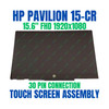 1 of 5-image forFHD LCD Touch Screen Digitizer Assembly HP Pavilion X360 15-cr0037wm Bezel