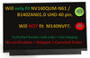2 of 6-image forNV140QUM-N61 14" LED LCD Screen 40 Pin eDP 3840x2160 Matte 71% with No screw