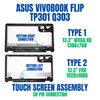 1 of 4-image forAsus 90NB0AM1-R20010 TP301UJ-1A 13.3" HD Touch Screen Assembly