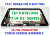 1 of 7-image for11.6" FHD LCD LED Touch Screen Bevel Assembly HP Pavilion X2 740194-001