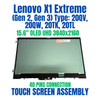1 of 9-image for15.6" OLED LCD Touch Display Digitizer Screen Panel Lenovo ThinkPad X1 Extreme 2nd 02HM882 02HM883 02XR052 02HM884