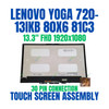 1 of 5-image for13.3" Lenovo Yoga 720 13 LCD Screen Touch Digitizer Assembly LP133WF4(SP)(B1) FHD