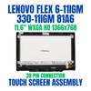 1 of 8-image forLenovo Yoga 330-11 Flex 6-11 LCD LED Touch Screen Digitizer Assembly ST50N91330