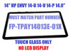 1 of 3-image for14.0" Touch Laptop Screen Glass Digitizer HP Pavilion TouchSmart 14-V062us Not a Complete ly Display