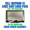 1 of 5-image forLCD Touch Screen Digitizer Assembly Bezel Dell Inspiron 14 5482 5491 5485