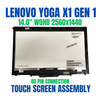 1 of 5-image forLenovo ThinkPad X1 Yoga 1st Gen 20FQ 14" WQHD LCD Touch Screen Assembly 00UR191