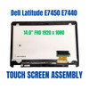1 of 7-image forDell Latitude E7450 14.0" LCD FHD Touch Screen Assembly P/N 2D73T OEM