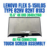 1 of 10-image for5D10S39644 Lenovo Flex 5-15IIL05 4K 15.6" UHD Touch Screen Assembly
