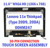 1 of 3-image forLenovo Thinkpad 11e-20DA 11e-20D9 LCD Touch Screen Panel 00HW237 HD 3497