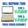 1 of 6-image forFHD LCD Touch Screen Assembly Bezel Dell Inspiron 15 7586 i7586 P76F P76F001