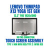 1 of 8-image forLenovo Thinkpad X13 Yoga 1st Gen FHD Touch Screen Assembly 5M10Y75556