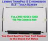 1 of 7-image forLenovo ThinkPad 13 Chromebook LCD Touch Screen 13.3" FHD 01AV665