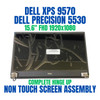 1 of 7-image forDell XPS 15 9570 15.6" Matte FHD LCD Screen Complete Assembly Silver