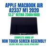 1 of 10-image forApple MacBook Air Retina A2337 LCD Screen Assembly Late 2020 EMC 3598 Gold MGN63