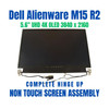 1 of 6-image forDell Alienware M15 R2 15.6" Uhd Oled White Screen Panel Complete Assembly Hxv8x