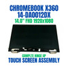 1 of 10-image forHP Chromebook x360 14-DA0011DX 14" Laptop LCD Touch Screen Complete Assembly