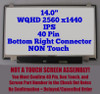 1 of 5-image for14.0" LED LCD Screen LP140QH1(SP)(F2) 2560X1440 LP140QH1-SPF2