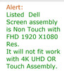 3 of 7-image forLCD Display Screen Non Touch Assembly Laptop Screen Dell XPS 13 9350 9360 FHD 1920X1080