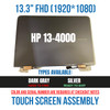 1 of 6-image forHP Spectre X360 13-4000 13.3" Series Touch Screen Assembly Silver 828822-001(TY