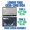 1 of 13-image forLenovo Yoga C930-13 C930-13IKB Glass 81C4 81EQ 13.9" UHD 4K IPS LCD Panel Touch Screen Digitizer Assembly Bezel Board REPLACEMENT 3840x2160 40 Pin