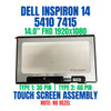 1 of 9-image forDell 3KVND Module LCD 14.0" FHD TSP HH INX Touch Screen Assembly