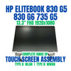 1 of 8-image forHP EliteBook 735 G5 830 G5 FHD Touch Screen Digitizer LCD LED Display L14395-001