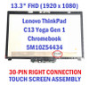 1 of 7-image forLenovo ThinkPad C13 Yoga Gen 1 Chromebook LCD Touch Screen 13.3" FHD 5M10Z54436
