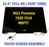 1 of 7-image for7V938 OEM Dell Precision 7510 LCD FHD 1920x1080 LED Touch Screen Assembly