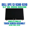 1 of 14-image forDell XPS 13 9300 Touch Screen LCD 4K UHD Display Assembly 13.4" DP/N K8J0W