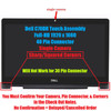 1 of 4-image forScreen REPLACEMENT Dell Inspiron 13 5379 5368 5378 4F5HT 04F5HT 13.3" FHD LED LCD Display Touch Screen Digitizer Assembly Bezel