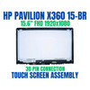 1 of 6-image forTouch Screen Assembly HP Pavilion x360 15-br077nr 15-br010nr Glass