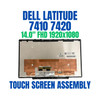 1 of 8-image forDell Latitude 7410 2-in-1 14" FHD 1080P Touch Screen Assembly 0M9HV